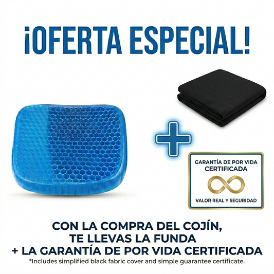 Siéntate Sin Dolor - Cojín Ergonómico de Gel™
