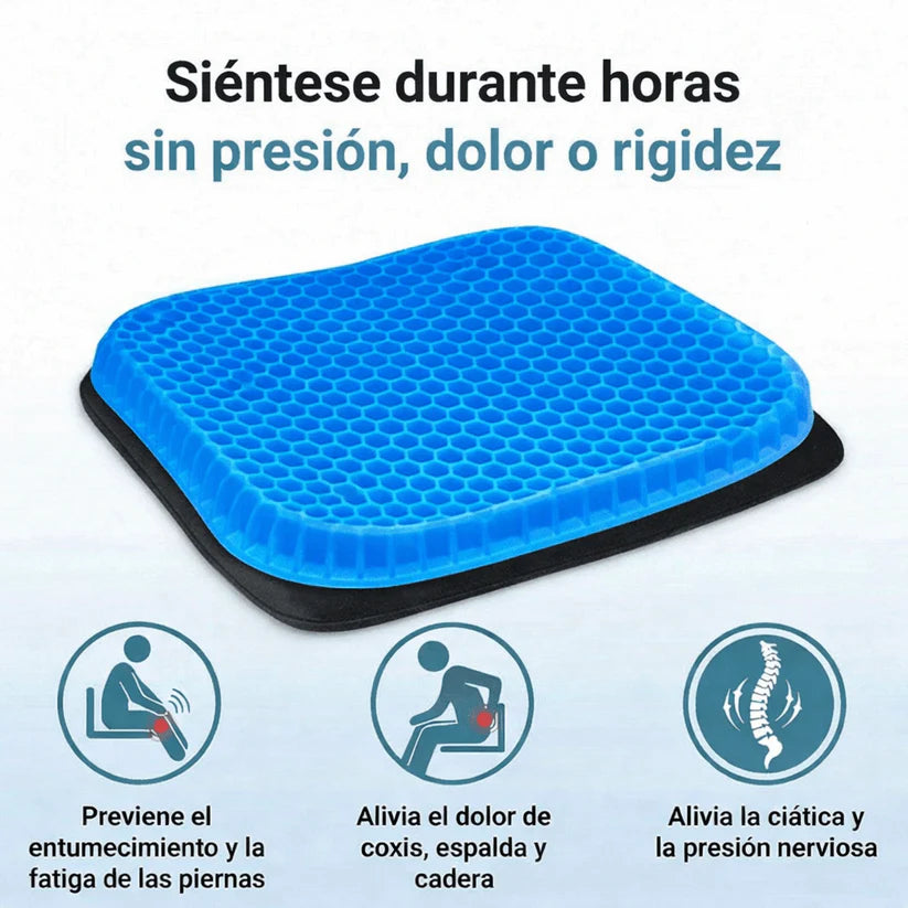 Siéntate Sin Dolor - Cojín Ergonómico de Gel™