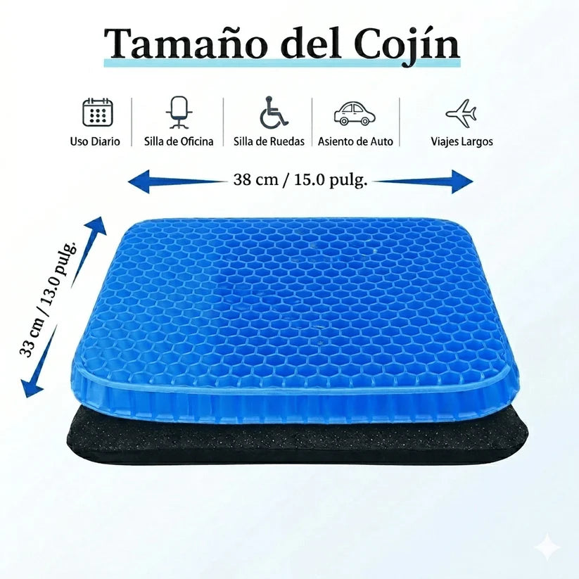 Siéntate Sin Dolor - Cojín Ergonómico de Gel™