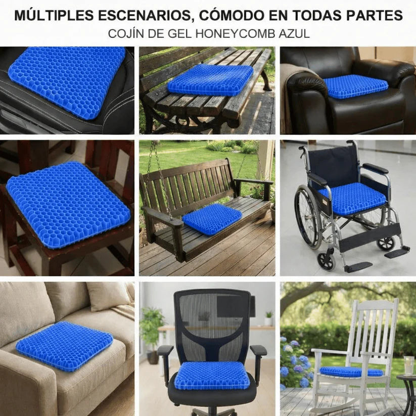 Siéntate Sin Dolor - Cojín Ergonómico de Gel™